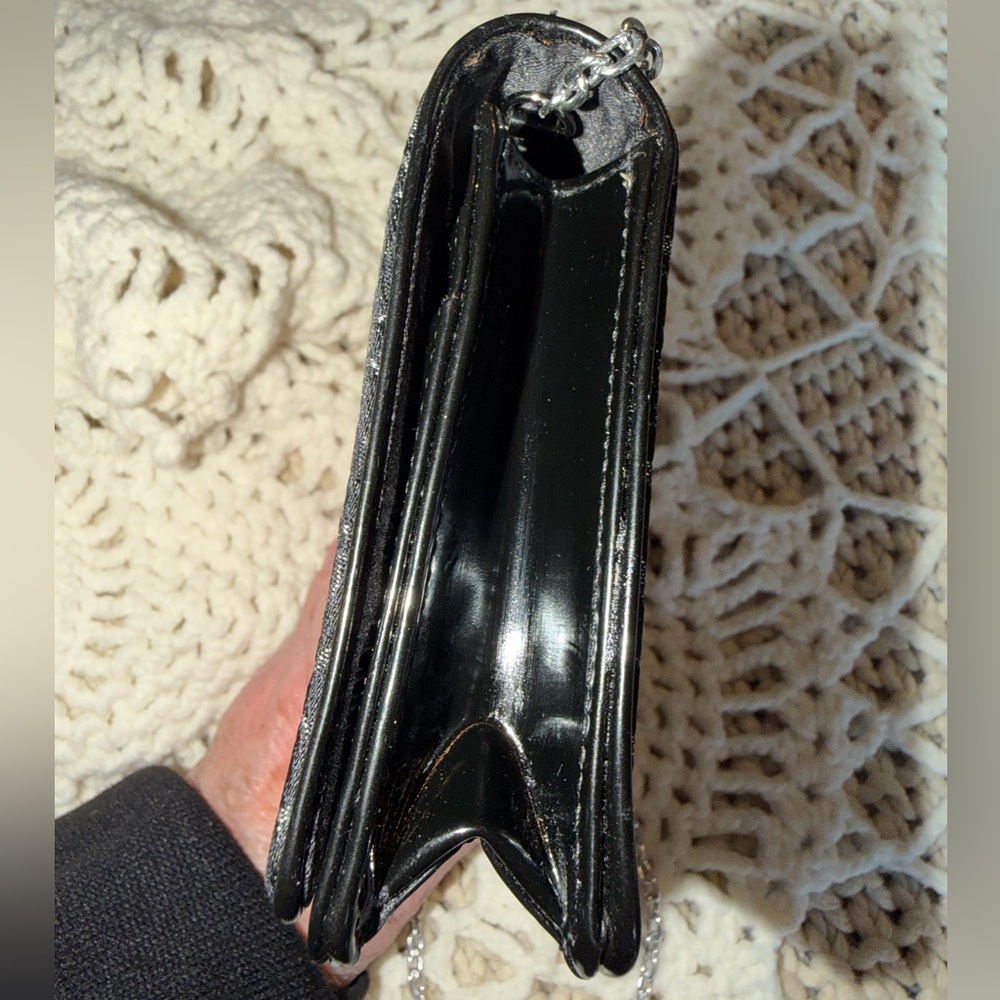 Vintage Coach Black & Silver Evening Bag/Clutch - Picture 8 of 11